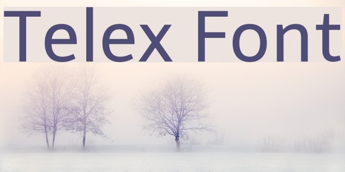 Telex Font examples