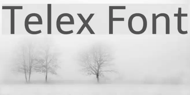 Telex フォント examples