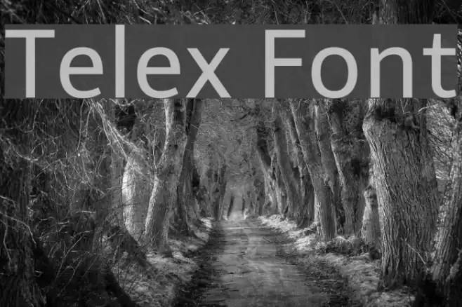 Telex フォント examples