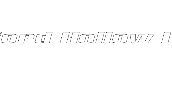 Telford Hollow Italic Logo