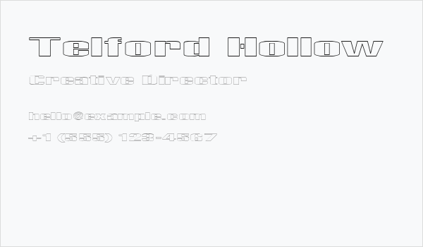 Telford Hollow Business Card