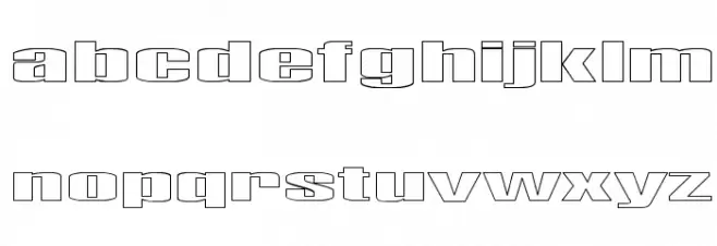 Telford Hollow خط أحرف صغيرة