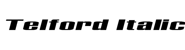 Telford Italic  Frei Schriftart Herunterladen