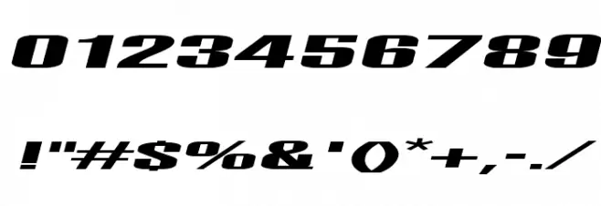 Telford Italic Font OTHER CHARS