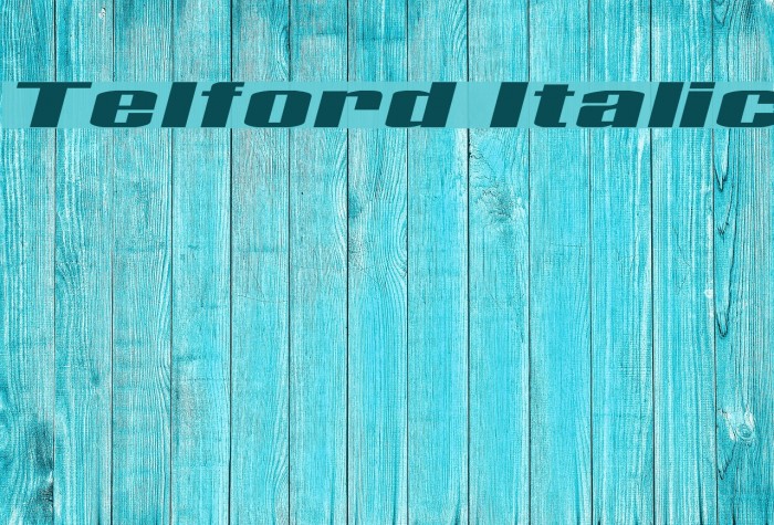 Telford Italic Example 3