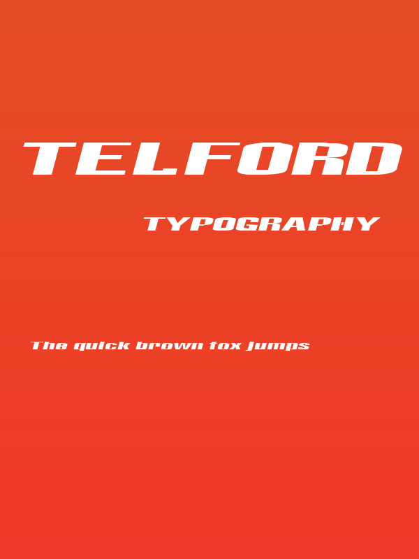 Telford Italic Poster