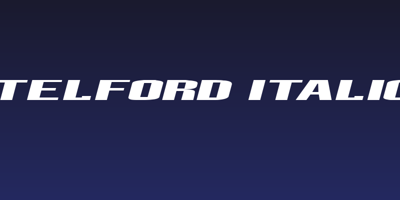 Telford Italic Social Header
