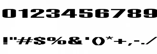 Telford Font OTHER CHARS