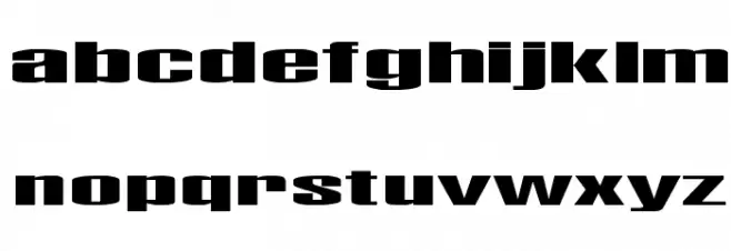 Telford Font LOWERCASE