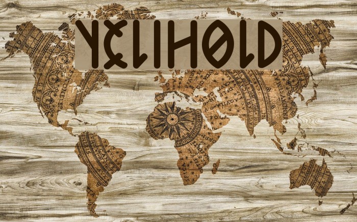 Telihold Font examples