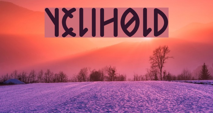 Telihold Font examples