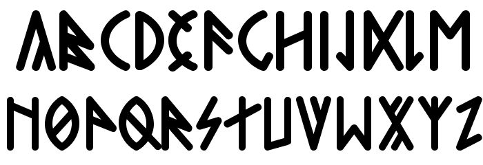 Telihold Font LOWERCASE