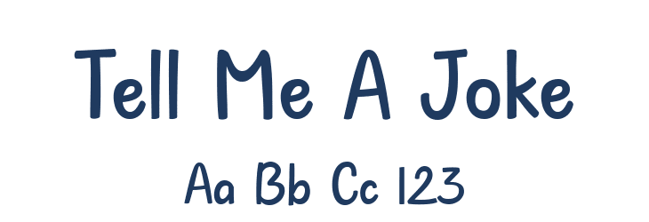 Tell Me A Joke Font Preview