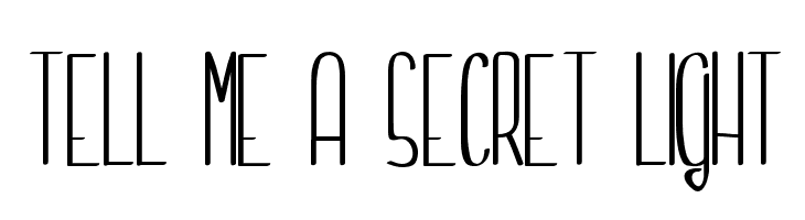 Tell me a secret light  لخطوط تنزيل