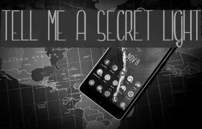 Tell me a secret light Font examples