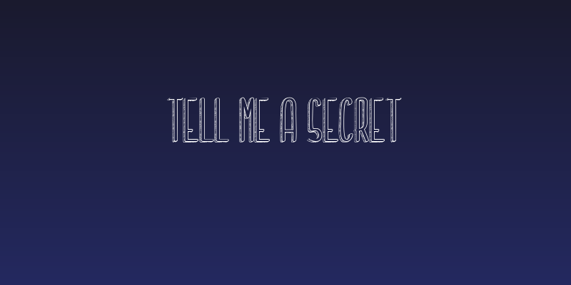 Tell me a secret Social Header