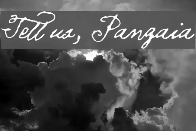 Tell us, Pangaia Font examples