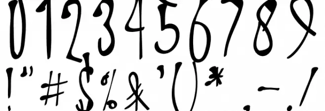 Telletubies Font OTHER CHARS