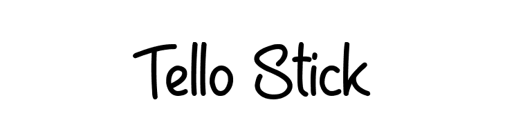 Tello Stick  नि: शुल्क फ़ॉन्ट्स डाउनलोड