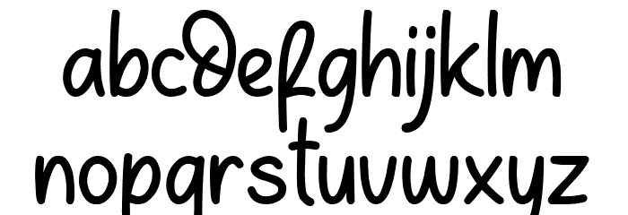 Tello Stick Font LOWERCASE