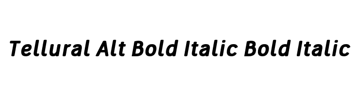 Tellural Alt Bold Italic Bold Italic Font