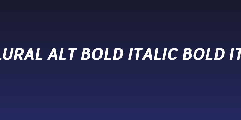 Tellural Alt Bold Italic Bold Italic Social Header