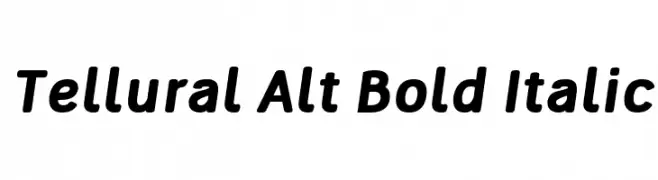 Tellural Alt Bold Italic  नि: शुल्क फ़ॉन्ट्स डाउनलोड