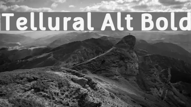Tellural Alt Bold Font examples