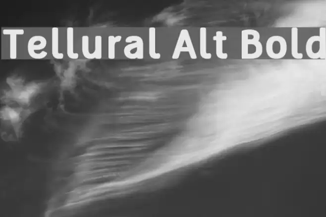 Tellural Alt Bold Font examples