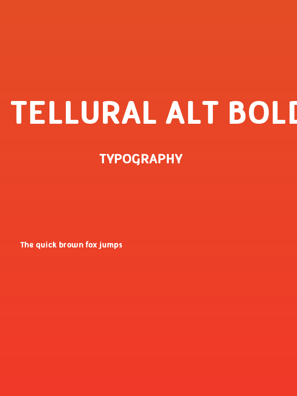Tellural Alt Bold Poster