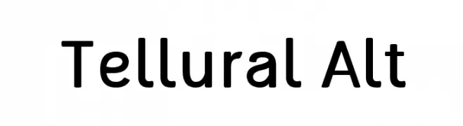 Tellural Alt  नि: शुल्क फ़ॉन्ट्स डाउनलोड