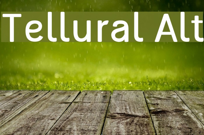 Tellural Alt Font examples
