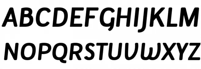 Tellural Bold Italic फ़ॉन्ट अपरकेस