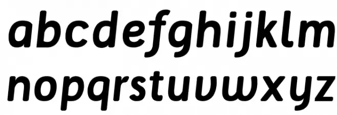 Tellural Bold Italic Caratteri MINUSCOLO