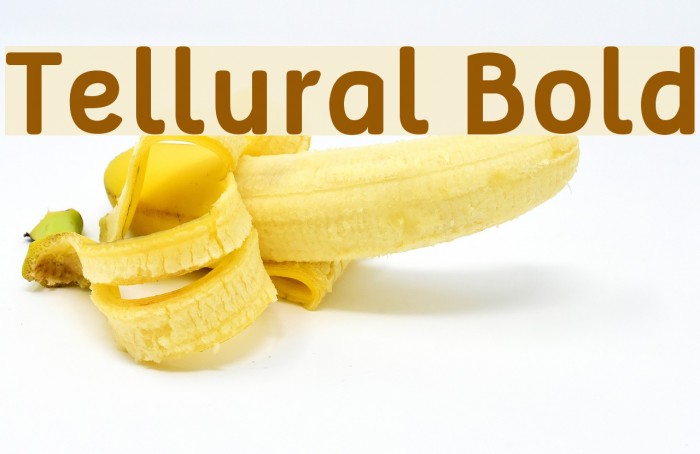 Tellural Bold Font examples