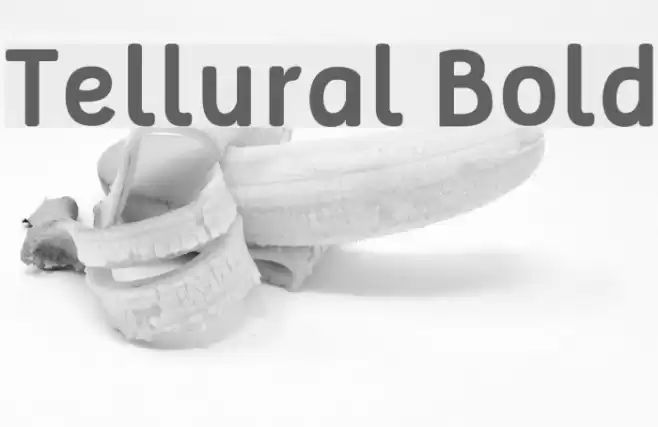 Tellural Bold Font examples