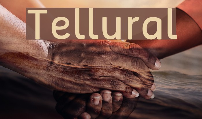 Tellural Font examples