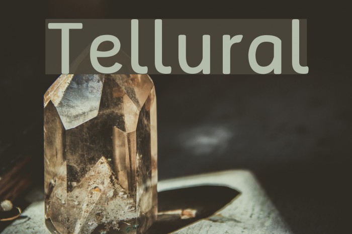 Tellural Font examples