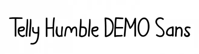 Telly Humble DEMO Sans  تنزيل الخطوط