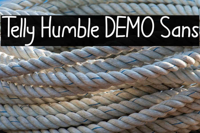 Telly Humble DEMO Sans Example 3