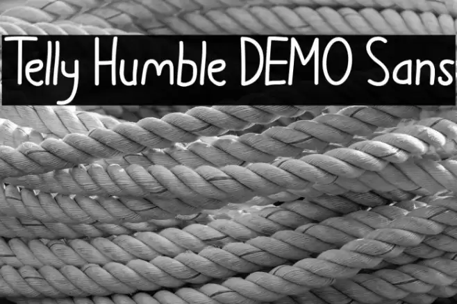 Telly Humble DEMO Sans Font examples