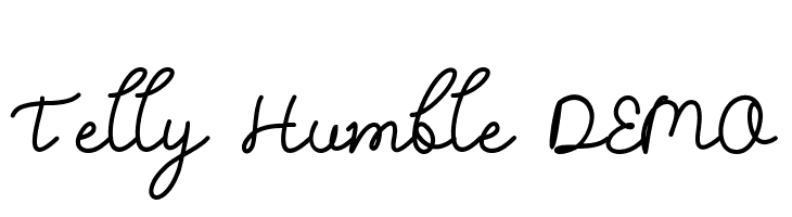 Telly Humble DEMO  لخطوط تنزيل