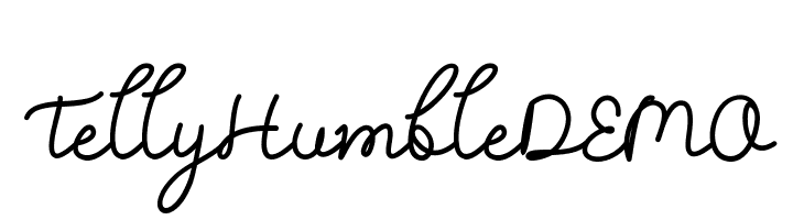 Telly Humble DEMO  免费字体下载