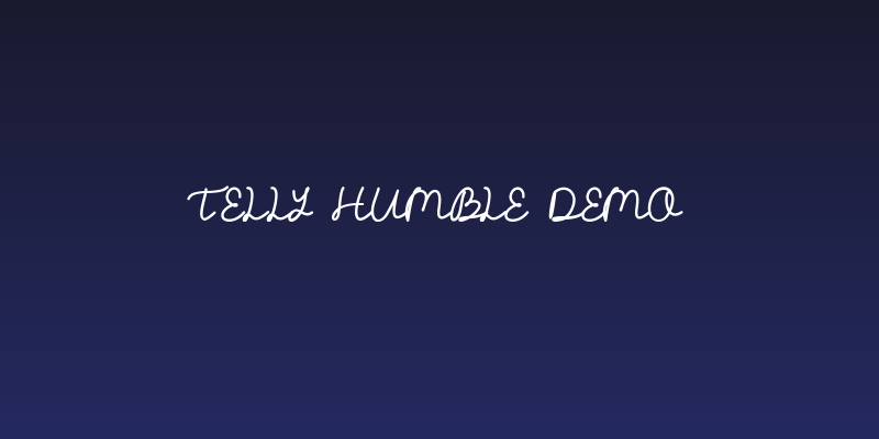 Telly Humble DEMO Social Header