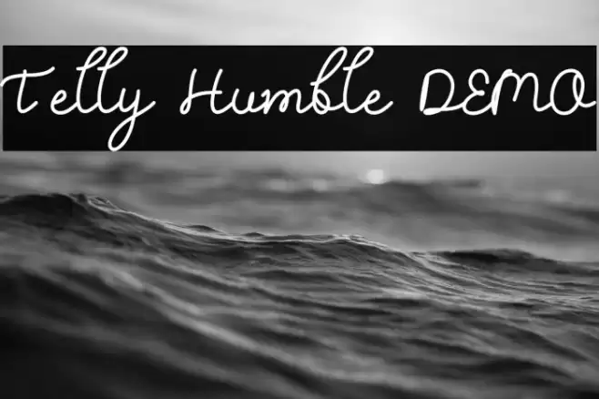Telly Humble DEMO Font examples