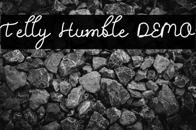 Telly Humble DEMO Font examples