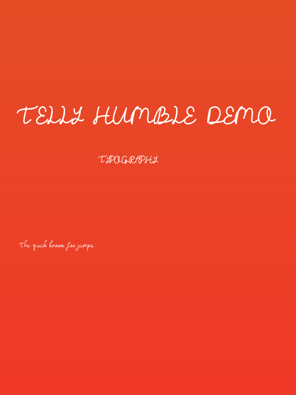 Telly Humble DEMO Poster