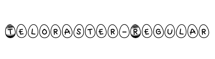 Teloraster-Regular  免费字体下载