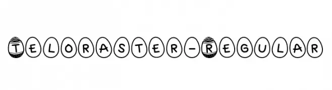 Teloraster-Regular  Frei Schriftart Herunterladen