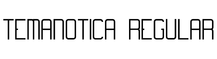 Temanotica Regular  لخطوط تنزيل